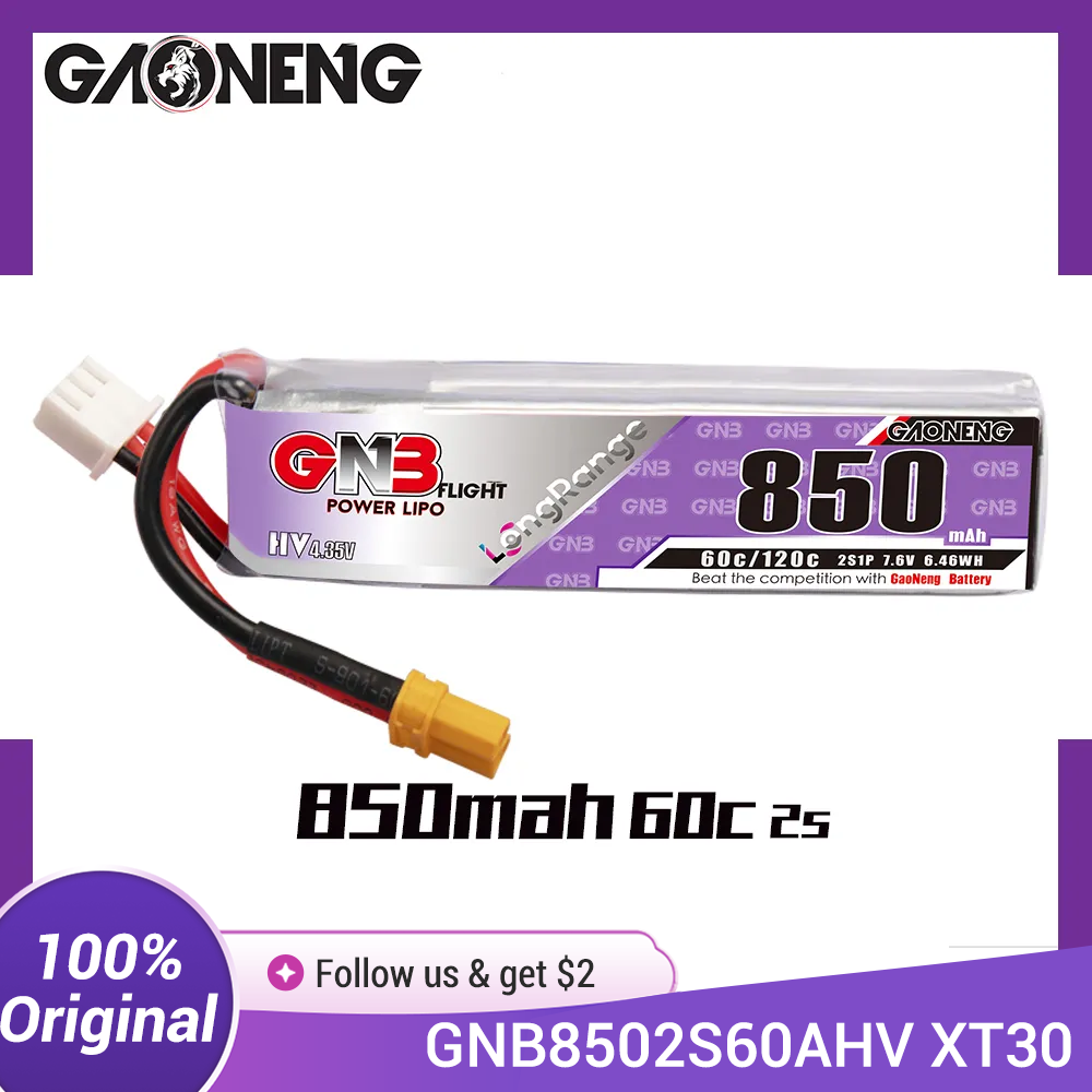 GAONENG GNB LiPo Battery 850mA - Drone Kit Long Range ulasan dan harga